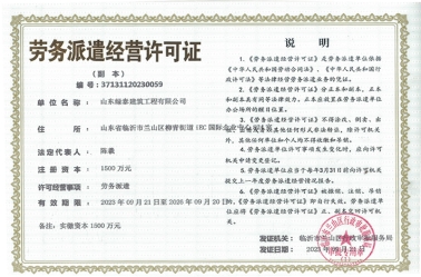 劳务派遣经营许可证